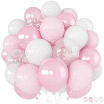 Balões de festa Froova Pink 60 unidades Light Baby Pearl Pearl Pearl