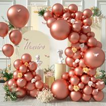 Balões de festa Henviro Rose Gold Balloons Garland 100 unidades Balões de festa Henviro Rose Gold Balloons Garland 100 unidades