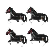 Balões De Folha Em Forma De Cavalo 4pcs Decoração De Festa De Aniversário Chá De Bebê Tema Cowboy