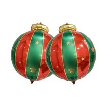 Balões De Folha Em Formato De Bola De Natal Vermelha E Verde, 2 Ou 5 Peças, Decorações Para Casa, Balões De Folha Em Formato De Bola De Natal Vermelha E Verde, 2 Ou 5 Peças, Decorações Para Casa,