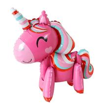 Balões De Folha Em Gradiente Arco-Íris De Unicórnio Para Meninas, Decorações De Festa De Aniversário Balões De Folha Em Gradiente Arco-Íris De Unicórnio Para Meninas, Decorações De Festa De Aniversário