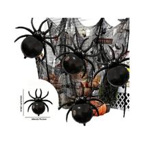 Balões De Folha Grandes Em Formato De Aranha Preta Para Decoração Assustadora De Halloween, Truques