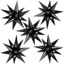 Balões de Folha TOTAFAM Black Star - 12 Pontos - 60 Unidades - Decoração de Casamento Balões de Folha TOTAFAM Black Star - 12 Pontos - 60 Unidades - Decoração de Casamento