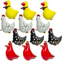 Balões de frango BruinBang Farm Animal Party Supplies x12 Balões de frango BruinBang Farm Animal Party Supplies x12