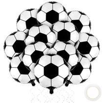 Balões de Futebol Durony 18cm - Mylar Metalizado para Decoração de Festa