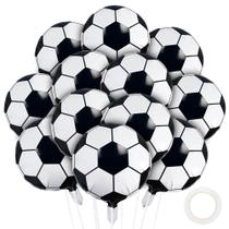 Balões de Futebol Leadinor 18" em Papel Alumínio, Kit com 12 Peças para Festa Balões de Futebol Leadinor 18" em Papel Alumínio, Kit com 12 Peças para Festa