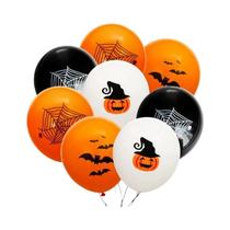 Balões De Halloween 12pcs Fantasma Aranha Bruxa Morcego Abóbora Esqueleto Decoração De Horror Balões De Halloween 12pcs Fantasma Aranha Bruxa Morcego Abóbora Esqueleto Decoração De Horror