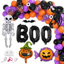 Balões de Halloween Garland Arch Kit Garma Preto Laranja Roxo Balões de Halloween Garland Arch Kit Garma Preto Laranja Roxo