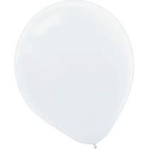 Balões de látex Amscan White Silk, pacote de 5 cm com 50 decorações de festa Balões de látex Amscan White Silk, pacote de 5 cm com 50 decorações de festa