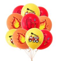 Balões de látex com tema de bombeiro de Halloween, 30 unidades de 12 polegadas Balões de látex com tema de bombeiro de Halloween, 30 unidades de 12 polegadas