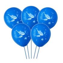 Balões de látex de 12 polegadas com tema oceânico Dolphin & Starfish x5 Balões de látex de 12 polegadas com tema oceânico Dolphin & Starfish x5