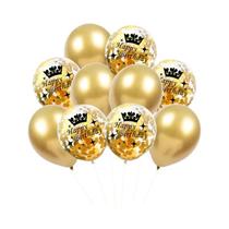 Balões De Látex Dourados Para Decoração De Festa De Aniversário De 30, 40 E 50 Anos Celebração De Balões De Látex Dourados Para Decoração De Festa De Aniversário De 30, 40 E 50 Anos Celebração De
