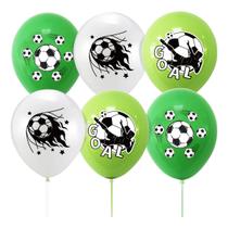 Balões de látex, festa da Copa do Mundo de Futebol, verde e branco x30