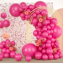 Balões de látex Freechase Hot Pink 5/10/12/18 polegadas (139 unidades) Balões de látex Freechase Hot Pink 5/10/12/18 polegadas (139 unidades)