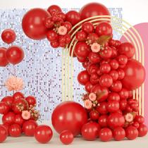 Balões de látex Freechase Red 5/10/12/18 polegadas para festas 139 unidades