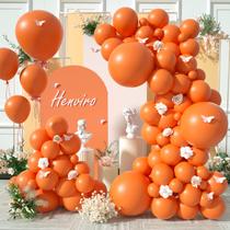 Balões de látex Henviro Orange 154 unidades 13/25/30/45 cm para festa Balões de látex Henviro Orange 154 unidades 13/25/30/45 cm para festa