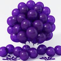 Balões de látex Jobkoo Purple 30 cm, pacote com 100 para decoração de festa Balões de látex Jobkoo Purple 30 cm, pacote com 100 para decoração de festa