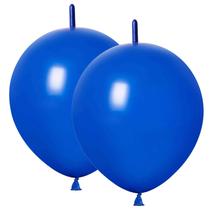 Balões de látex Link ADIDO EVA Blue 30 cm 80 unidades para festa