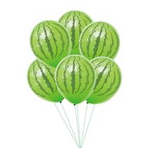 Balões de látex, melancia, frutas verdes de 12 polegadas (10 unidades)