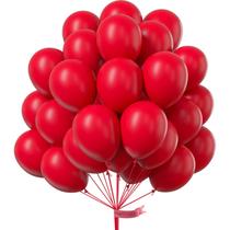 Balões de látex PartyWoo Red 12 cm 50 unidades para decoração
