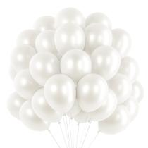 Balões de Látex RUBFAC - 120 Unidades de 30cm (Branco Pérola) para Festa