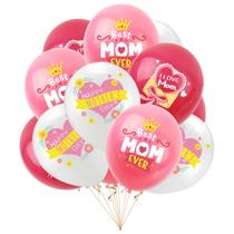Balões de látex vermelhos e brancos de 12 polegadas para festa do Dia das Mães x30 Balões de látex vermelhos e brancos de 12 polegadas para festa do Dia das Mães x30
