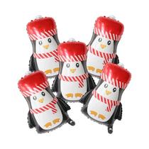Balões De Natal Em Papel Alumínio 5pcs Tema Papai Noel, Boneco De Neve, Pinguim, Decoração De Festa, Balões De Natal Em Papel Alumínio 5pcs Tema Papai Noel, Boneco De Neve, Pinguim, Decoração De Festa,
