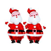 Balões De Natal Grandes De 119cm, 2 Peças, Papai Noel Decorativo Em Papel Alumínio Para Suprimentos