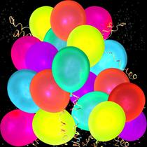 Balões de Neon UV que Brilham no Escuro - Pacote com 110 Peças para Festa Balões de Neon UV que Brilham no Escuro - Pacote com 110 Peças para Festa
