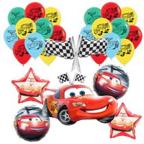 Balões e Decorações de Aniversário GLAHEART Cars - Kit Festa