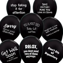 Balões Engraçados ROFLmart Sickloons - Presente de Melhoras (Preto)