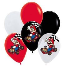 Balões Festa Mario Kart - 12 unidades - Cromus - Rizzo Festas