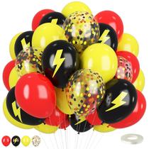 Balões FEYG Poke Cartoon - Impressão Relâmpago 30cm (Vermelho/Amarelo/Preto)