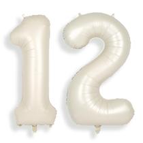 Balões Foil Helium Number Festa de 12 anos da SUWEN