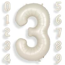 Balões Foil Helium Number Festa de 3º Aniversário da SUWEN