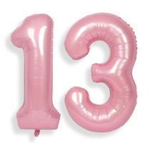 Balões Foil Helium Number SUWEN 13th Birthday Party Pink Balões Foil Helium Number SUWEN 13th Birthday Party Pink