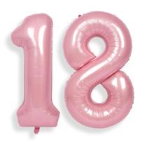 Balões Foil Helium Number SUWEN 18TH Birthday Party Pink Balões Foil Helium Number SUWEN 18TH Birthday Party Pink