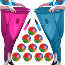 Balões infláveis Granny Pants Yard Game com bombas vermelhas e azuis