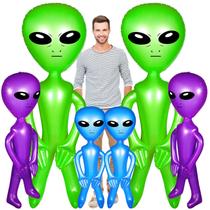 Balões infláveis Seematn Blow Up Alien, 6 unidades para festa