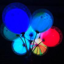 Balões LED de 12 polegadas e 50 unidades com bastão para festas de fim de ano e aniversário Balões LED de 12 polegadas e 50 unidades com bastão para festas de fim de ano e aniversário