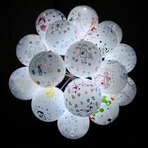 Balões LED para festa de aniversário infantil, 100 unidades com bastão de 12 polegadas Balões LED para festa de aniversário infantil, 100 unidades com bastão de 12 polegadas