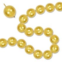 Balões Link Govpy Gold Quick Link 6 cm 60 unidades para decoração
