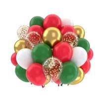 Balões Metálicos Rosa E Azul Com Lantejoulas 30pcs Decoração Para Aniversário Casamento Formatura