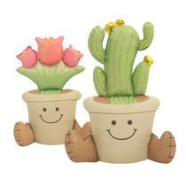 Balões metalizados 4D em pé para cactos e tulipas em vasos x2