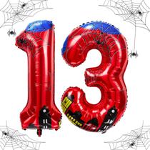 Balões metalizados laackys Spider Theme Number 40 cm para festa Balões metalizados laackys Spider Theme Number 40 cm para festa