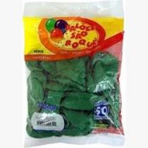 Balões N 7,0 Liso Imperial Verde Folha 50un 4850 São Roque - 952721