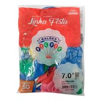 Baloes n 7,0 liso sortido 50un 7099 pp057172