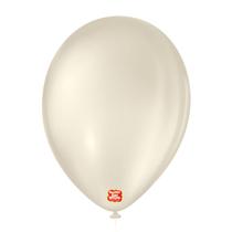 Balões P/ Festa (Cor: Areia - Tamanho: 9") - Contém 50 Unidades