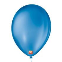 Balões P/ Festa (Cor: Azul Cobalto - Tamanho: 9") - Contém 50 Unidades - Balões São Roque