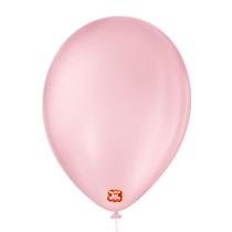 Balões P/ Festa (Cor: Rosa Baby - Tam.: 9") - Contém 50 Unidades